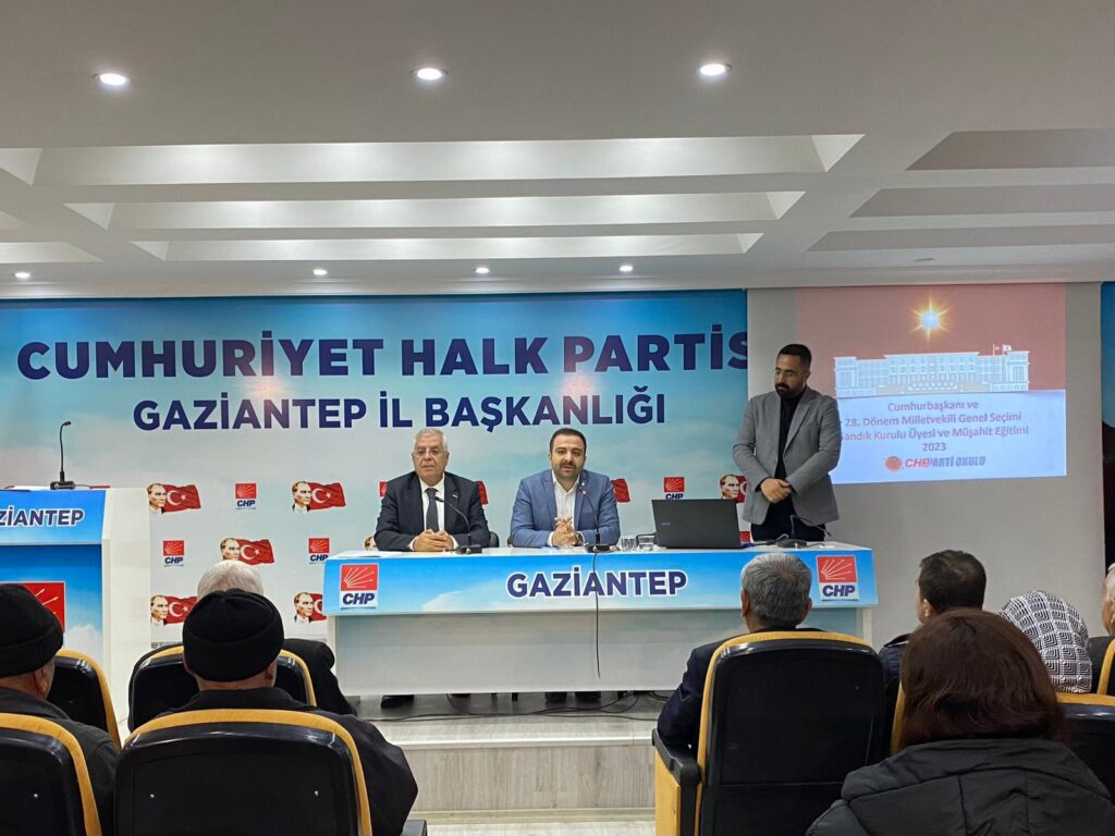 CHP GAZİANTEP’TE SANDIK EĞİTİMLERŞ BAŞLADI