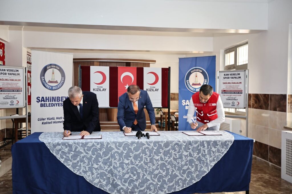 ŞAHİNBEY BELEDİYESİ KAN BAĞIŞI PROTOKOLÜ İMZALADI