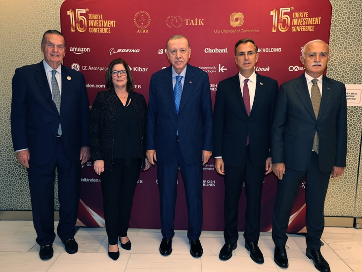 Cumhurbaşkanı Erdoğan, Amerikalı ve Türk iş insanlarıyla bir araya geldi