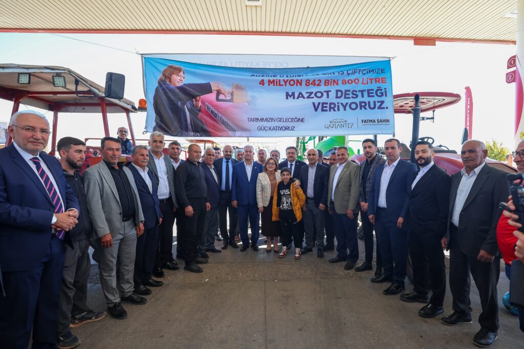 GAZİANTEP BÜYÜKŞEHİR, ÇİFTÇİLERE ÜCRETSİZ AKARYAKIT DAĞITIMINA BAŞLADI