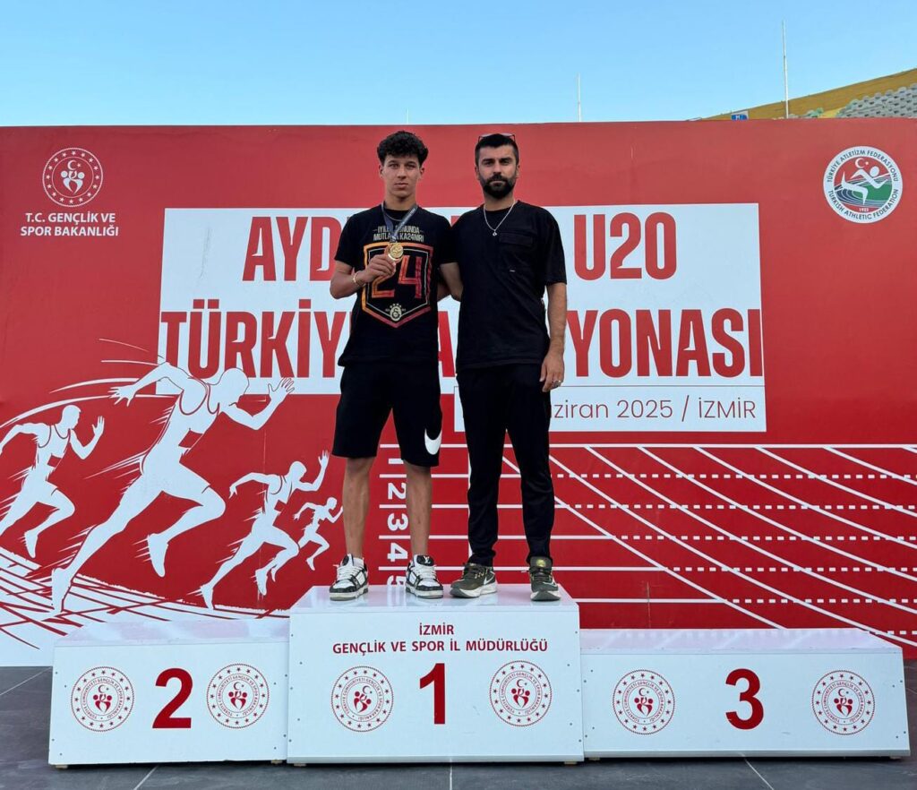 ADİL SANİ KONUKOĞLU SPOR LİSESİ ÖĞRENCİSİ FURKAN KANLI ATLETİZMDE TÜRKİYE ŞAMPİYONU OLDU