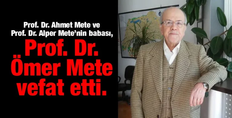GAZİANTEPLİ BİLİM İNSANI VEFAT ETTİ