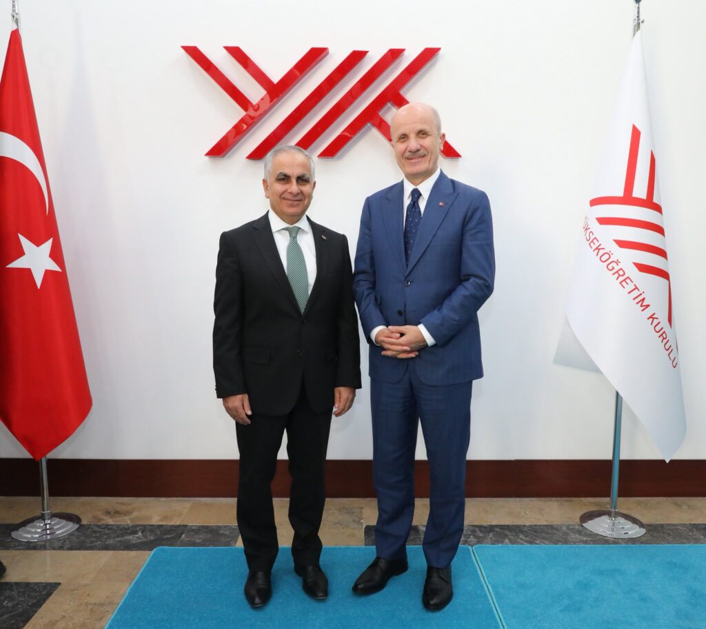 REKTÖR DOĞAN’DAN YÖK BAŞKANI ÖZVAR’A HAYIRLI OLSUN ZİYARETİ