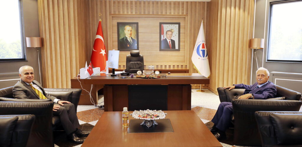 VEHBİ DİNÇERLER’DEN GAÜN REKTÖRÜNE ZİYARET