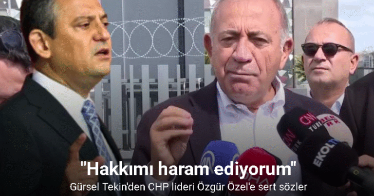 Gürsel Tekin “Hakkımı haram ediyorum, beni kürsüde yuhalattınız”