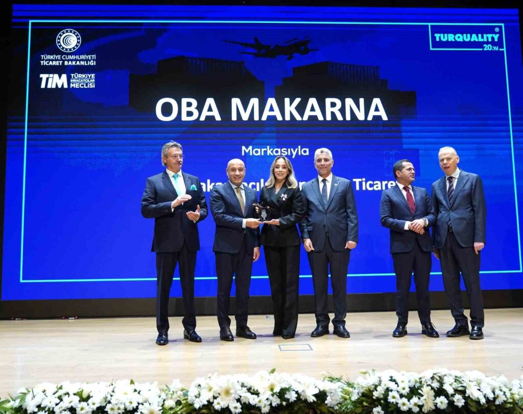 Oba Makarna’ya Turquality’den “En Çok Ülkeye İhracat Yapan Turquality Şampiyonu” Ödülü